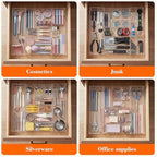 Briwooody Clear Acrylic Drawer Organizer Expandable,9 Compartments,Large - Image 6