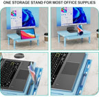 WALI 3 Height Adjustable Computer Monitor Stand with Storage, up to 44 lbs - Image 3