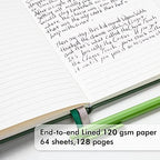feela Journal Notebook Bulk for School, Hardcover Business Classic Ruled Lined Journals with Pen Holder for Work Office Journaling, with 5 Black Pens, 120 GSM, 5.1”x8.3”, 5 Pack, A5, Vintage Colors - Image 3