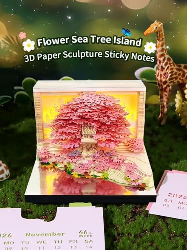 3D Memo Pad Time Piece Calendar 2026 3D Weekly Calendar Notepad - Image 3