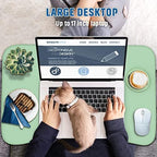 Zapuno Multi-Function Laptop Bed Table with Storage Drawer and Cup Holder, Lap Desk Stand Tray for Eating, Reading and Working - Image 3