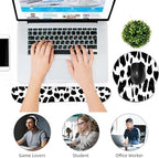 Keyboard Wrist Rest and Mouse Pad Wrist Support Set,Ergonomic Memory Foam Wrist Pad & Non Slip Base for Home Office Working Studying Easy Typing,Pain Relief,Cow Pattern - Image 6