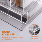 HeZone Desk Organizers and Accessories, Acrylic Desk Organizer with Drawer, Office Supplies Organization Storage, Clear Acrylic File Organizer for Desk - 1 Pack - Image 6