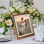 MEBRUDY 8x10 Picture Frames with Mat, Gold Photo Frames Set for Wall or Tabletop Display, 6 Pack - Image 5
