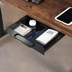 VIVO Black 13 x 9 in Under Desk Storage Drawer, DESK-DR1H-B - Image 4