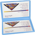StoreSMART - Powder Blue Folding Business Card Holders - 25 Pack - Polypropylene Plastic (RPP2915PB-25) by StoreSMART