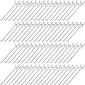 Pack of 200 Heavy Duty Pegboard Hooks – 4 Inches Metal Peg Board Shelving Hook – Chrome Pegboard Display Hooks for Garage Storage & Retail Store Fixtures by DFWFixture