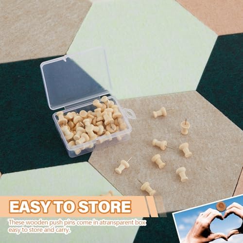 6.7 x 5.9 in 16 Pcs Hexagon Cork Board Tiles, Felt Pin Boards, Green - Image 3