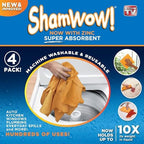 ShamWow Shammy Cloth 4-Pack, 20"x24", Super Absorbent Chamois Towel - Image 3