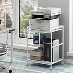 Fannova Large Printer & PC Tower Stand with Wheels for Home Office Storage - Image 4