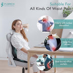FLORICH Car Seat Cushion and Lumbar Support Pillow for Office Chair Car, Ergonomic Memory Foam, Relieves Back Sciatica Pain, Pressure-Relieving Back Support for Car, Office Chair & Wheelchair – Black - Image 5