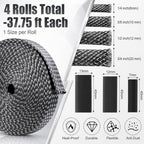 Tatuo 151 ft Braided Cable Sleeve Expandable Wire Sheathing(Silver, Black) - Image 2