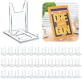 36 Pack Acrylic Book Stand for Display Adjustable, 5.91in H by Memorywuu