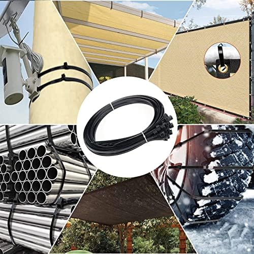 Long Zip Ties Heavy Duty 24 inch, Large Zip Ties with 200 lbs Tensile Strength, Big Cable Ties, Black, 250 Pack, by GAIIAN - Image 5