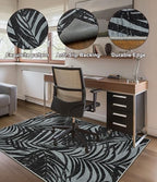 chakme Office Chair Mat for Hardwood Floor, 72"x48" Easy Glide Computer Desk Mat Protector for Rolling Chair Under Desk Rug Nonslip Backing, Machine Wash, (Leaf) - Image 5