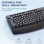 Redragon Wireless Keyboard and Mouse Combo,Keyboard with Wrist Rest BS-8804 - Image 6