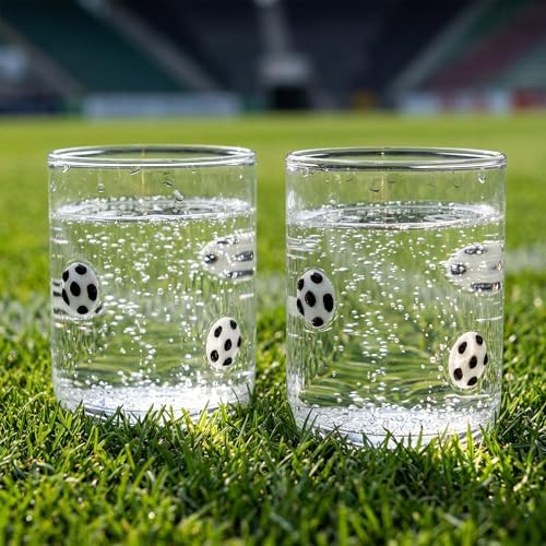 SiliFine 2 Pcs Soccer Icon Juice Glasses - Image 5