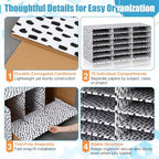 Fuutreo 2 Pcs Classroom Construction Paper Storage,Black Blocks - Image 3