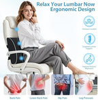 SweetSlubr Lumbar Support Pillow for Office Chair, Back Support(Black,XL) - Image 2