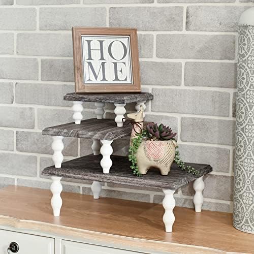 Ikee Design 3 Pcs Set Wooden Display Riser - Image 5