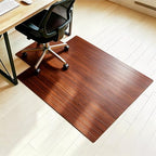36" x 48" Office Bamboo Chairmat for Carpet Floor – Premium Quality, Anti-Slip, 5mm Thick – Ideal Low Pile Carpet Protector for Home Office & Commercial Workspace (Walnut Color) by Unknown