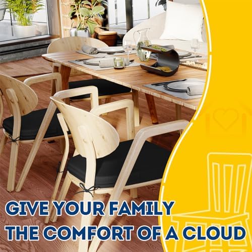 AAAAAcessories Chair Cushions for Dining Chairs, 17 x 16 x 2 in, Set of 8 - Image 6