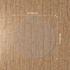 WASJOYE Office Chair Mat for Hardwood Floors, 36 Inch PVC Round Floor Mat - Image 2