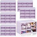 Amyhill 6 Pcs Mini Drawer Organizer Small Organizer with 9 Drawers Plastic Desktop Craft Storage Box for Office Home Room Jewelry Cosmetics Collection(Purple) by Amyhill