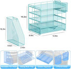 gianotter 5-Tier Desk Organizer with Drawers and File Holders - Image 5