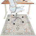 46"x60" Office Chair Mat for Hardwood Floor, Non-Slip Washable Taupe by BESBLEE