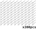 200 Pc PEG Board Hooks 4 Inch Pegboard Hooks 4" Length Wholesale Lot - Image 2