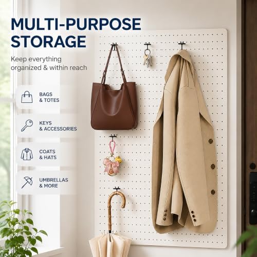 50 Pcs 8 Inch Pegboard Hooks with Label Holder for 1/4 Inch Peg Board - Image 7