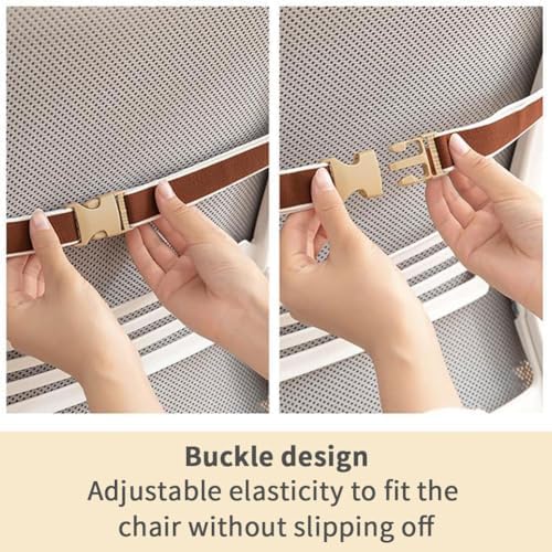 Desk Chair Cushion Office Chair Cushions with Removable Cover Soft Seat Pad Dorm Seat Pad with Back Support Rocking Chair Cushions,90×50cm - Image 2
