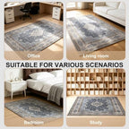 Office Chair Mat - for Hardwood Floors, Large Non-Slip Easy-Clean Floor Protection Blanket (Blue, “60 x 48in”) - Image 6