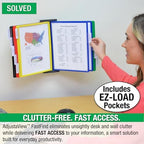 Ultimate Office FASTFIND 10-Pocket WALL Reference Display Organizer, Colors - Image 3