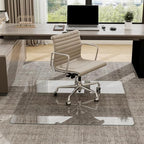 40"X47" Tempered Glass-Glass Chair Mat, Heavy Duty Hard Floor Mat - Image 2