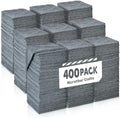 Gray Microfiber Cleaning Cloths Bulk Pack-400 Pack, Microfiber Towels Bulk by TEAWOO