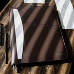 Cossini Premium Business Portfolio with Zipper – Padfolio - Superior Business Impressions Begin with PU Vegan Leather, 10.1 Inch Tablet Sleeve, Smart Storage, Solar Calculator, Writing Pad -Brown - Image 7