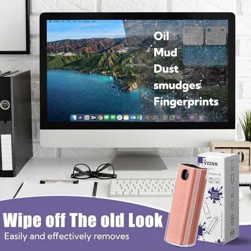 50 Pack Screen Cleaner 3-in-1 Screen Cleaner Spray and Wipe Built-in Cleaning Solution Touchscreen Mist Cleaner for All Car Screen Phone Laptop iPad TV Monitor,Pink - Image 5