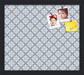 PinPix 16x14 inch Cork Bulletin Board. This Decorative Framed Pin Board Comes with Diamond Pattern in Shades of Blue Design and Satin Black. Ideal for Home, Office Decor or School (PinPix-222) by PinPixBulletinBoards