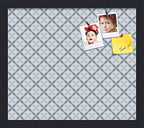 PinPix 16x14 inch Cork Bulletin Board. This Decorative Framed Pin Board Comes with Diamond Pattern in Shades of Blue Design and Satin Black. Ideal for Home, Office Decor or School (PinPix-222) by PinPixBulletinBoards