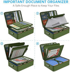 ENGPOW Fireproof Document Organizer Bag with Lock ＆ Accordion File Folder - Image 3
