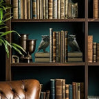 Dosker Owl Decorative Book Ends for Shelves (Retro Bronze) - Image 4