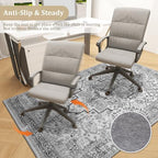 chakme Office Chair Mat for Hardwood Floor, 72"x48" Easy Glide Computer Desk Mat Protector for Rolling Chair Under Desk Rug Nonslip Backing, Machine Wash, (Boho) - Image 5