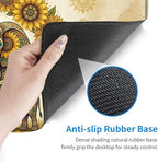 Desk Mat, Mouse Pad with Wrist Rest, 4-in-1 Large Mouse Pads for Desk, Ergonomic Mouse Pad and Keyboard Wrist Rest Gaming Keyboard Mat for Office,Sunflower Elephant - Image 4