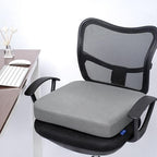 CYLEN Ifoam Memory Foam Layer Wheelchair Cushion - Seat Cushion for Wheelchair-Office Chair, Kitchen Chair-Pressure Sore and Tailbone Pain Relief-High Dense Polyfoam Base (Grey, 18×16×3 inch) - Image 7