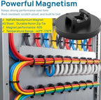 225-Pc Magnetic Cable Ties Set,Magnetic Zip Tie Mounts & Cable Ties - Image 4
