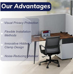 Desk Privacy Panel Sound Absorbing & Proof Desk Divider for Office - Image 4