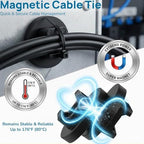 225-Pc Magnetic Cable Ties Set,Magnetic Zip Tie Mounts & Cable Ties - Image 2