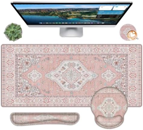 Mousepad Set，Keyboard Mat+Wrist Support Mouse Pad+Wrist Rest Pad+Coaster by Unknown
